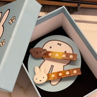 nah米菲兔可爱发夹卡通鸭嘴夹少女刘海侧边夹y2k学生发饰夹子头饰