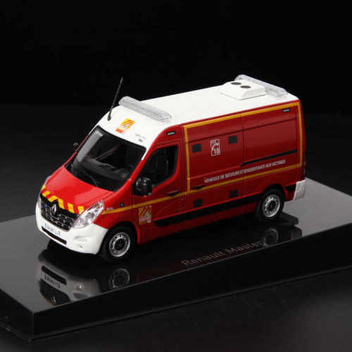 NOREV 1/43 雷诺 RENAULT MASTER 2014POMPIERS 消防车合金模型红