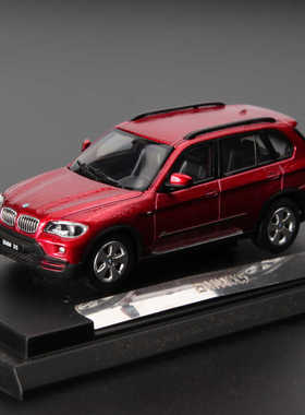 原厂 1/64 BMW 宝马 X5 红色 全金汽车模型 不可开门