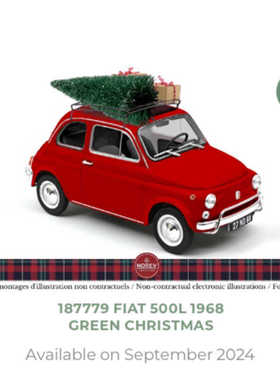 NOREV 1/18 Fiat 500L 1968 Green 红色 不可开门