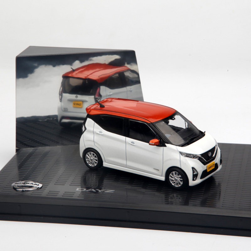 京商 1/43 日产 nissan dayz 合金汽车模型 不可开门 桔白色