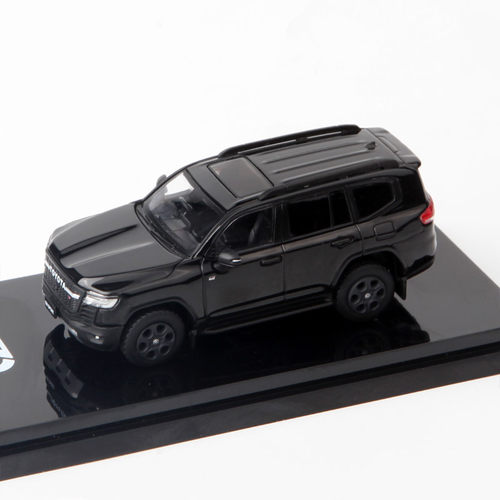 Hobby 1/64丰田Toyota LAND CRUISER JA300W黑色合金模型不可开门