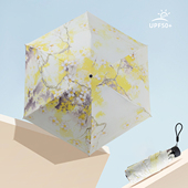 太阳伞防紫外线轻巧便携户外黑胶晴雨两用紫宝遮阳五折口袋伞