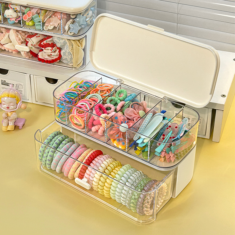 发饰收纳盒发圈卡夹皮筋头绳首饰