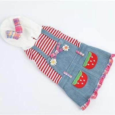 新款牛仔兔兔裙草莓变身衣猫狗衣服春秋连衣裙中小型狗狗衣服,宠物/宠物食品及用品,猫宠物服装/雨衣（新）,淘宝优惠券,粉丝福利购,淘宝优惠卷