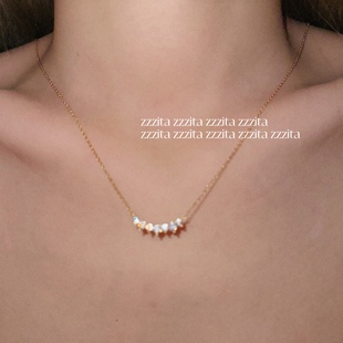 ZZZITA Filter～925银排钻项链简约百搭高级锁骨链 锁骨杀手•Nec