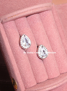 ZZZITA 千金猫咪·Catty Fantasy～百搭高级简约水滴闪钻耳环耳钉