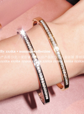 ZZZITA 网球手镯·Tennis Bracelet～简约百搭闪钻手镯设计感手链