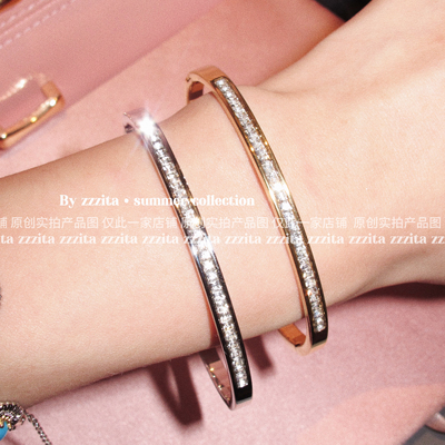 ZZZITA 网球手镯·Tennis Bracelet～简约百搭闪钻手镯设计感手链