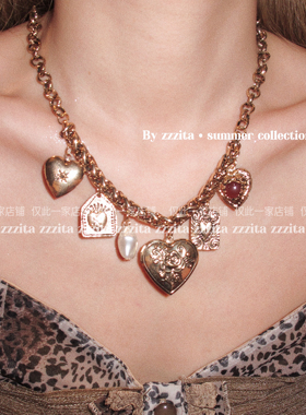 ZZZITA 千禧年代·Vintage Heart～美式中古辣妹做旧爱心项链