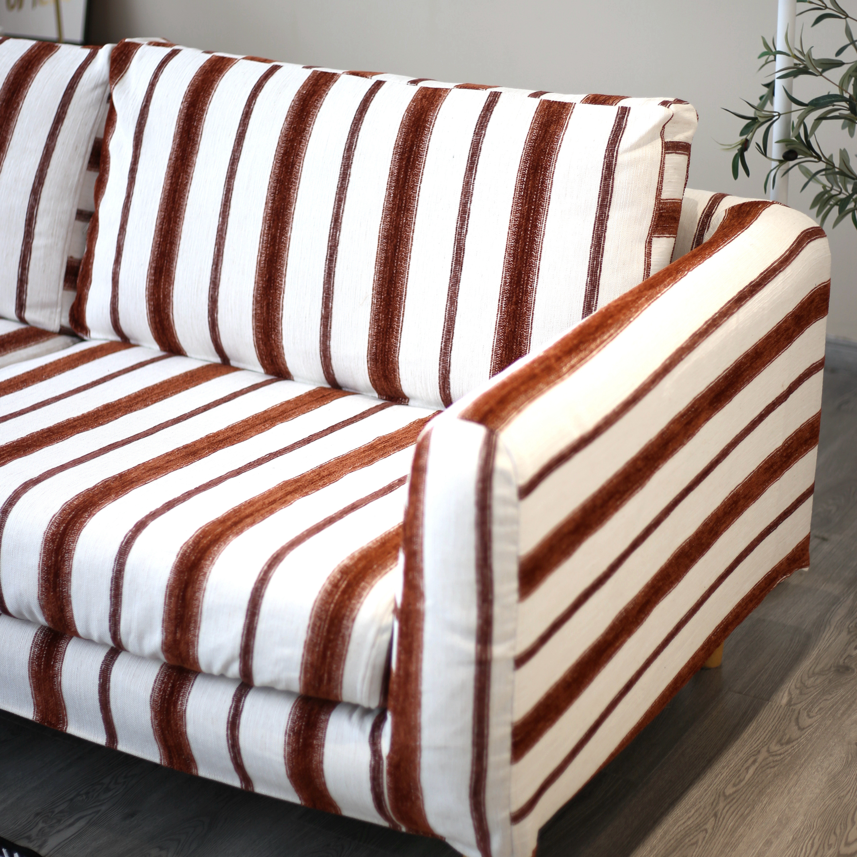 轻奢条纹沙发套罩四季通用坐垫靠垫套保护套全包沙发笠中古风定制,居家布艺,沙发套,淘宝优惠券,粉丝福利购,淘宝优惠卷