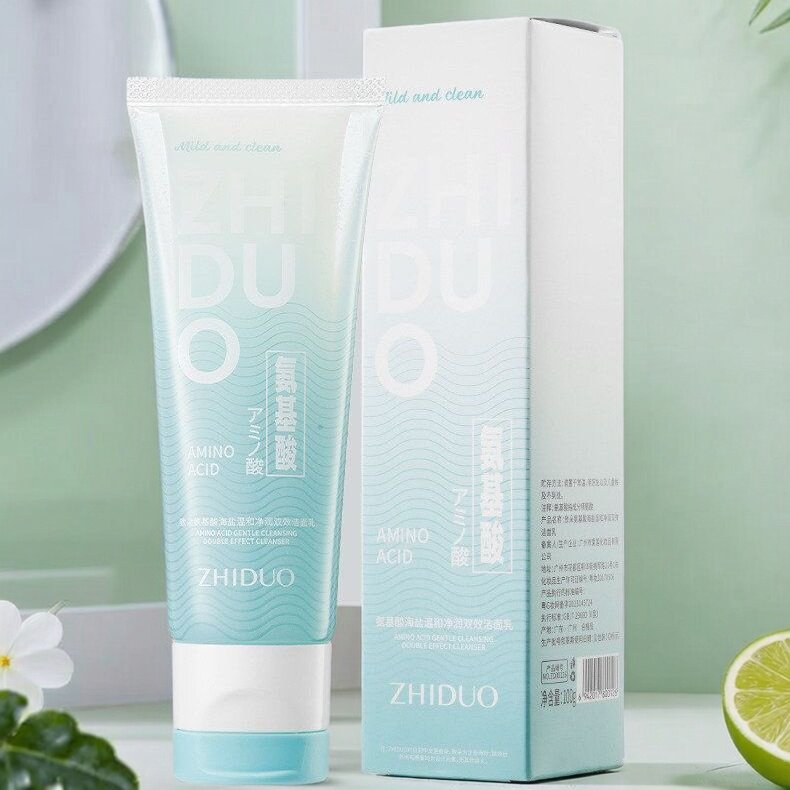 致朵氨基酸海盐净润双效洁面乳洗面奶清洁毛孔控油清爽温和型通用