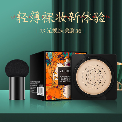 致朵气垫美颜霜修颜遮瑕清爽水润保湿粉底液蘑菇头BB霜便宜的正品