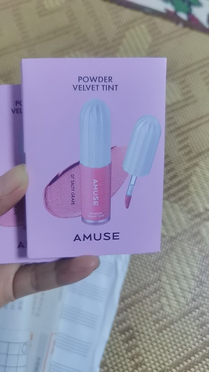 张元英同款韩国AMUSE果冻软糖唇釉水光滋润保湿唇彩07色小样0.8ml