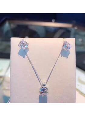 新西兰苏联石项链MH项链 女纯银925锁骨链毛衣链简约百搭镶钻长款