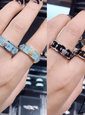 日本JD皇冠戒指 18K金复古十字架食指纯银男女情侣款对戒个性嘻哈