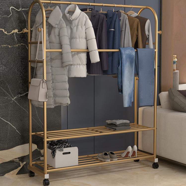 卧室挂衣架落地家用室内客厅衣服简易置物架神器阳台衣帽架子床边