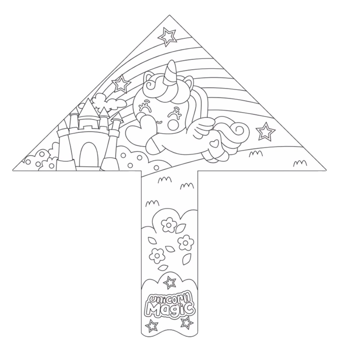 儿童空白风筝diy材料包微
