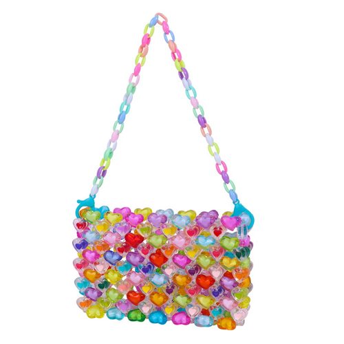 果冻包女彩色串珠包diy材