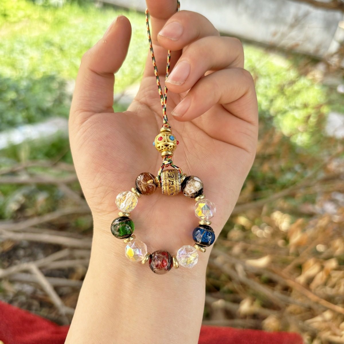 多宝五色琉璃珠吊坠手机绳手捻包包挂件钥匙扣女款男水晶文玩,节庆用品/礼品,挂饰/生肖挂饰,淘宝优惠券,粉丝福利购,淘宝优惠卷