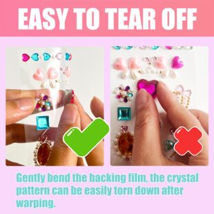跨境热卖 亚克力宝石贴纸女孩演出脸部贴珠儿童diy化妆彩色水晶贴