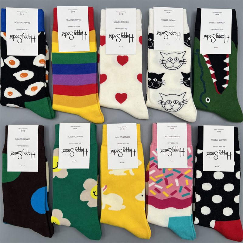 HappySocks无骨袜子女款中筒袜