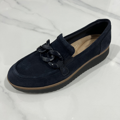 外贸全皮面复古牛筋底厚底深口休闲一脚蹬单鞋大码女鞋工作 F6253