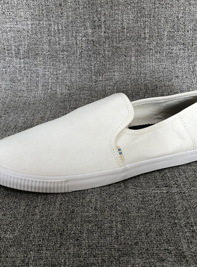 外贸原单平跟帆布鞋套脚软鞋垫软底大码女鞋懒人鞋F906