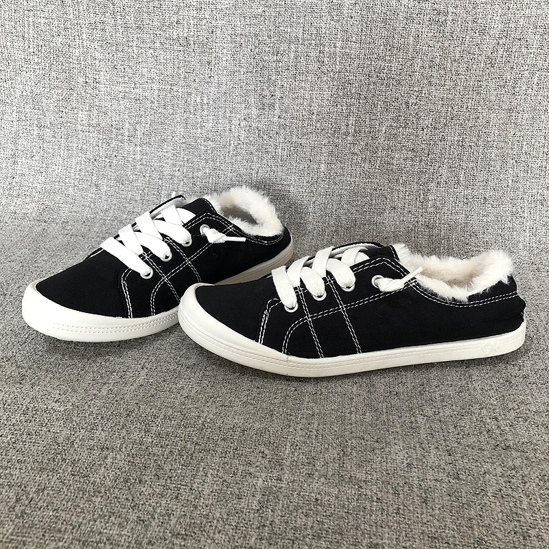 休闲风系带冬季保暖大码布鞋