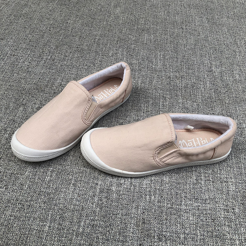 套脚帆布鞋平跟懒人鞋外贸软底