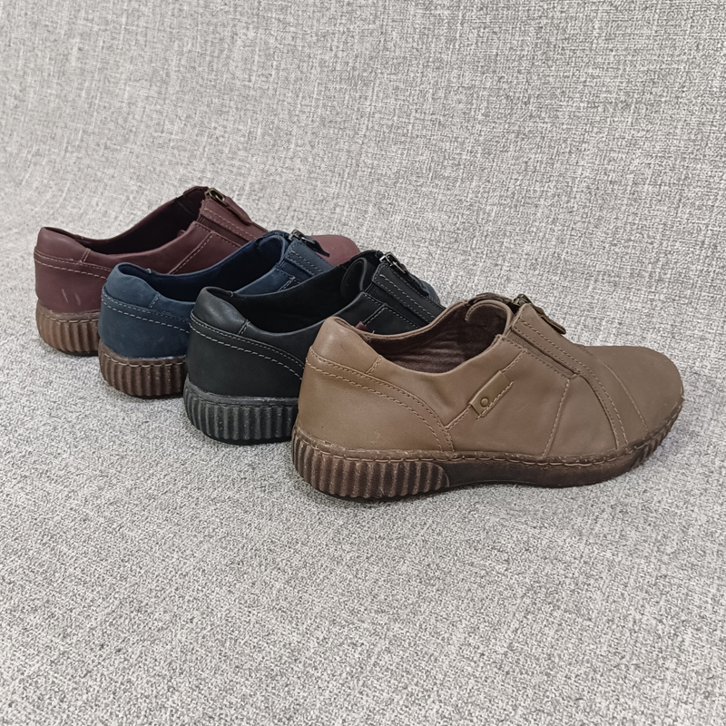 真皮舒适平跟女鞋外贸单鞋欧美