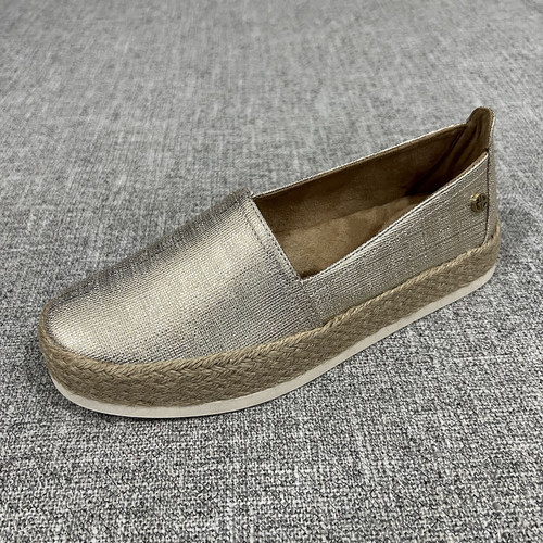 外贸新款一脚蹬单鞋乐福麻边渔夫鞋懒人鞋休闲百搭大码女鞋 F6461