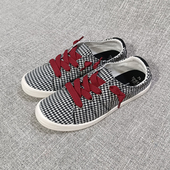 外贸记忆鞋 F2938 女鞋 垫平跟软底帆布鞋 套脚大码