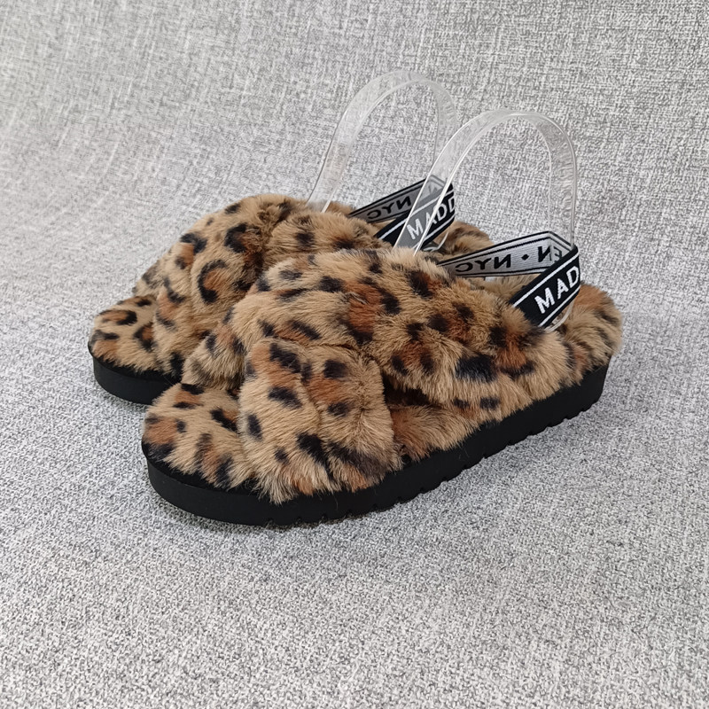 外贸冬季休闲毛毛室内外拖鞋大码女鞋厚底棉拖鞋 F4268,女鞋,毛毛鞋,淘宝优惠券,粉丝福利购,淘宝优惠卷