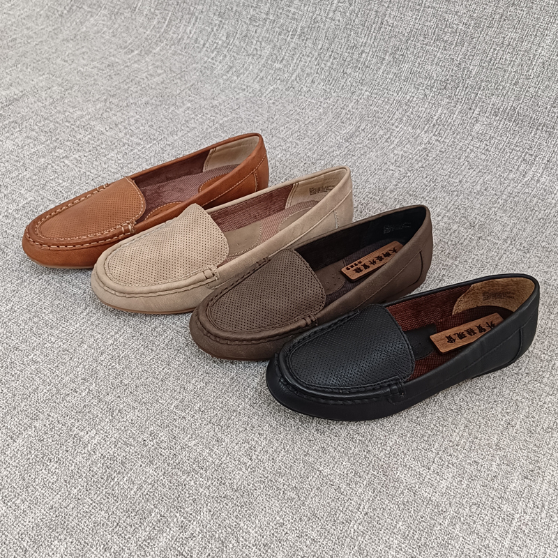 外贸原单舒适平跟豆豆鞋春秋款单鞋防滑底欧美大码女鞋 T2836,女鞋,深口单鞋,淘宝优惠券,粉丝福利购,淘宝优惠卷