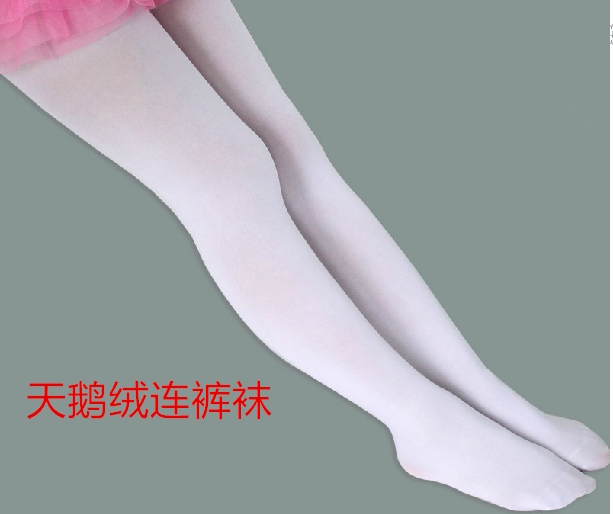 阿奈兔 天鹅绒儿童连裤袜女童百搭打底裤袜 儿童演出裤袜学生裤袜