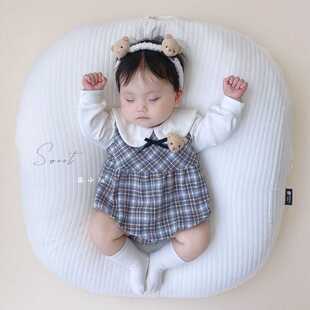 婴儿衣服春秋款婴儿连体衣宝宝超萌洋气包屁哈衣满月公主外出服爬