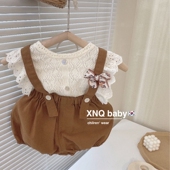 夏季 可爱婴幼两件套装 2025新款 女童宝宝衣服薄款 洋气韩版 女童套装