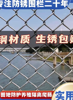 热镀锌防锈铁丝网养殖围栏圈牛羊钢丝网果园户外隔离防护网勾花网