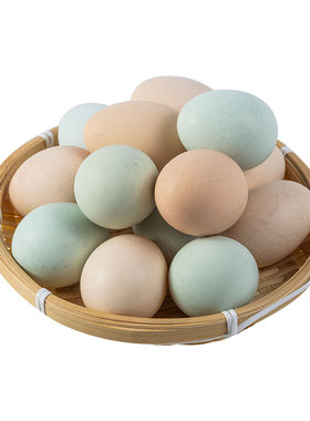 【个头偏小25-35g/枚】新鲜鸡蛋农家山林虫草乌鸡蛋绿壳6-40枚