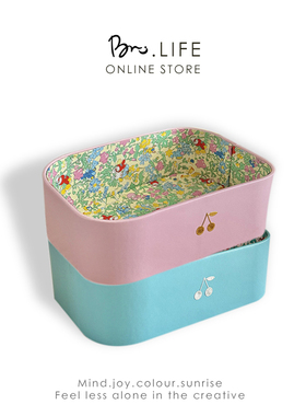 韩系樱桃收纳盒零食儿童发夹少女化妆饰品收纳神器桌面储物整理盒