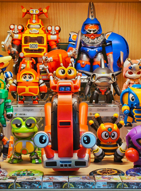 京东当天发橘猫工业铁甲小宝卡布达全套拼装玩具模型鲨鱼辣椒手办