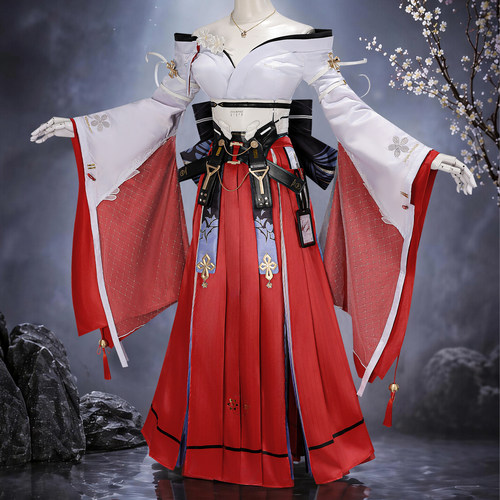 白鹿团子绯雪Cos服鸣潮绯雪cosplay二次元角色扮演服绯雪cos服