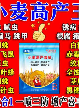 黄金小麦套餐一喷三防增产专用高产分蘖生根正品抗倒伏叶面肥灌浆