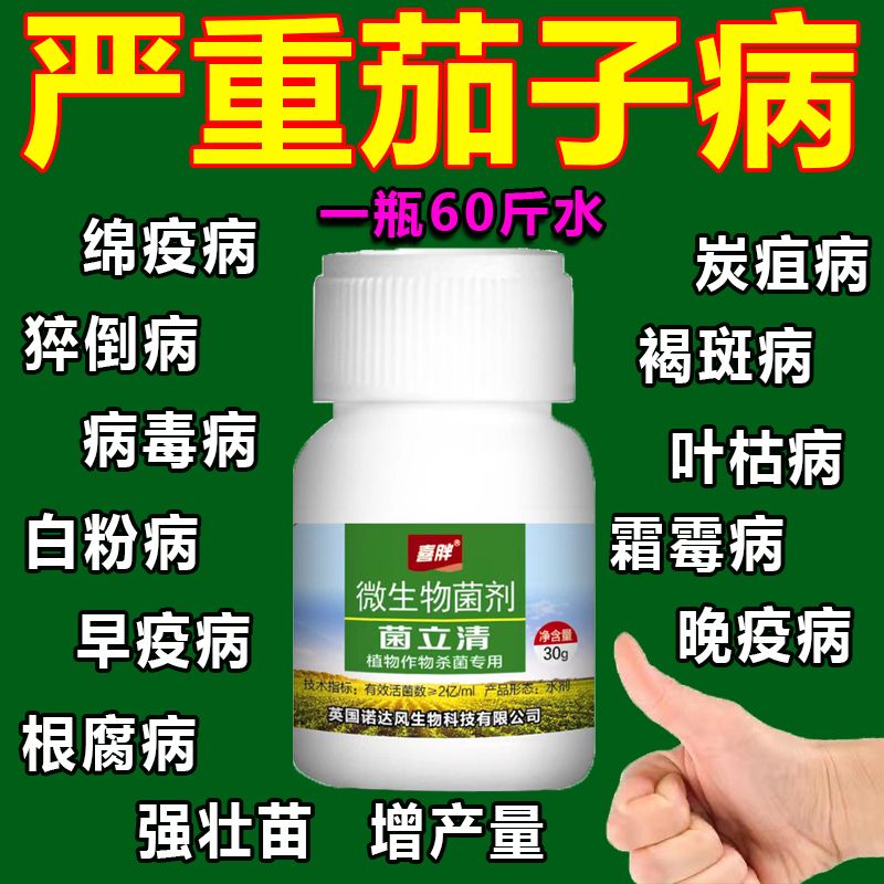 茄子专用药茄子杀菌剂茄子病全治炭疽病菌核病绵疫病枯萎病通用