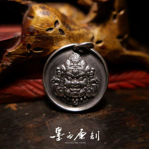 手打足银黄财神手工银牌
