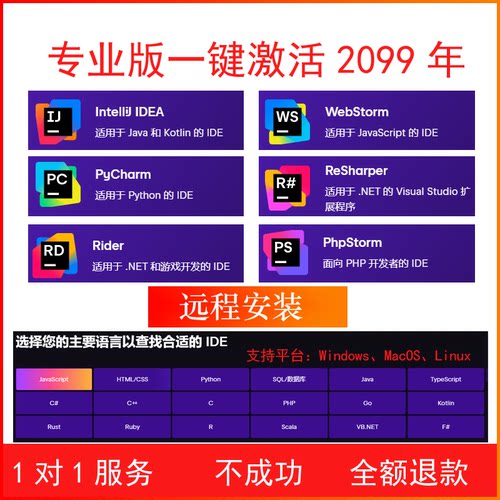 公司内网离线激工具IDEA PyCharm2026专业版一键激活2099没网激活