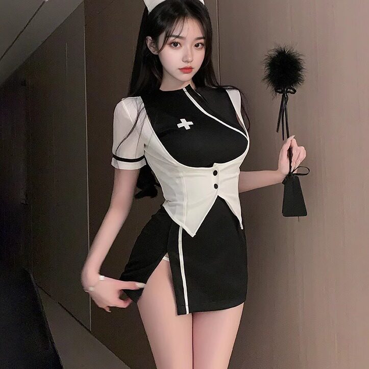 万圣节夜场护士cosplay性感睡衣2025新款女款短裙女主播纯欲风