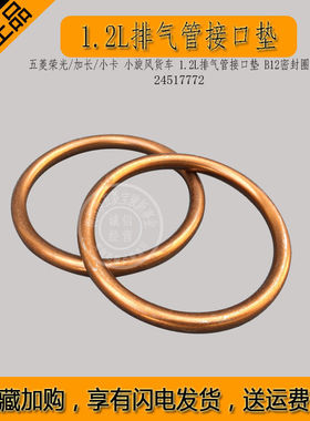 五菱之光 鸿途1.1L 1.2L 排气管接口垫6376 6386 6390 6400密封圈
