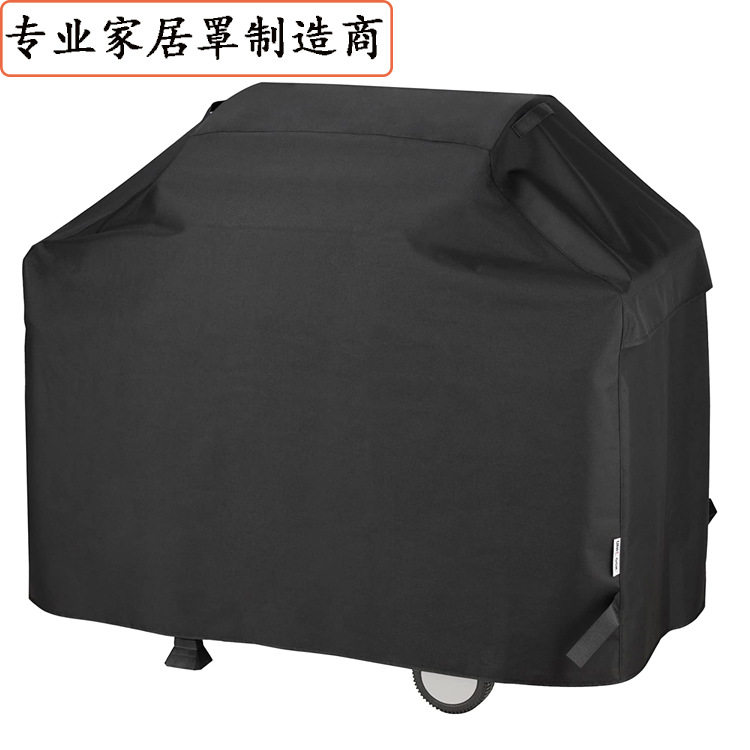 批发210D涂银户外烧烤罩烤炉罩BBQ cover防尘罩防雨罩防晒家具罩
